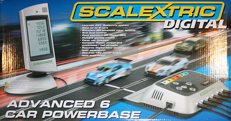 Scalextric Digital Advanced Layout / Pit Lane / Straight Lane Changer & 4  Cars